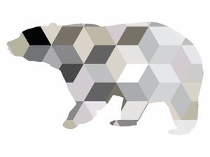 ABSTRACT BEAR FRONT