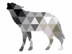 ABSTRACT WOLF FRONT