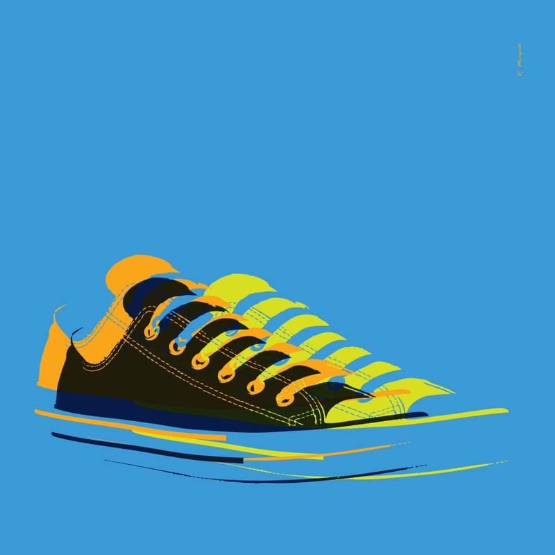 SNEAKERS ILLUSION BLUE