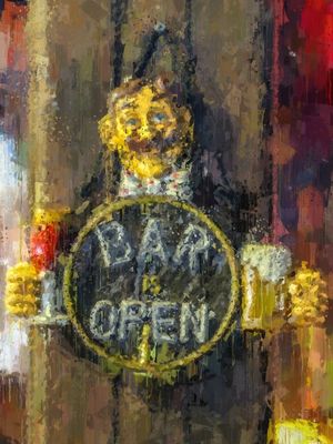 THE BAR IS OPEN