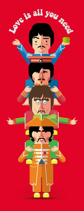 TOTEM SGT PEPPER (VERMELHO)
