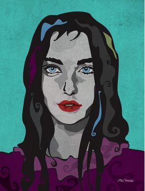 BLUE EYES WOMAN