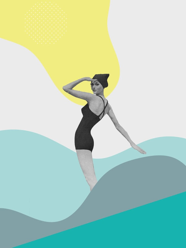 SWIMMER COLLAGE