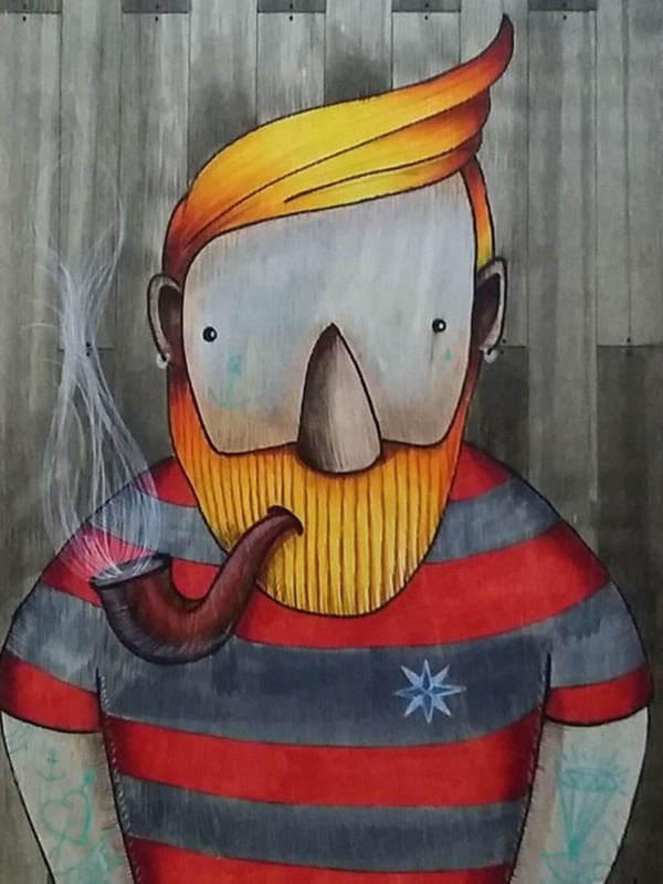 SAILOR ON WOOD