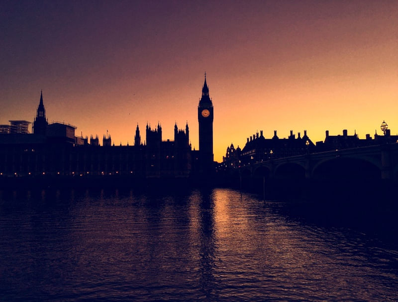 SUNSET IN LONDON