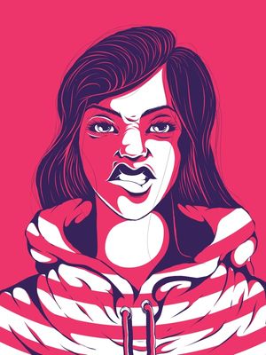 BAD STRIPED GIRL 02