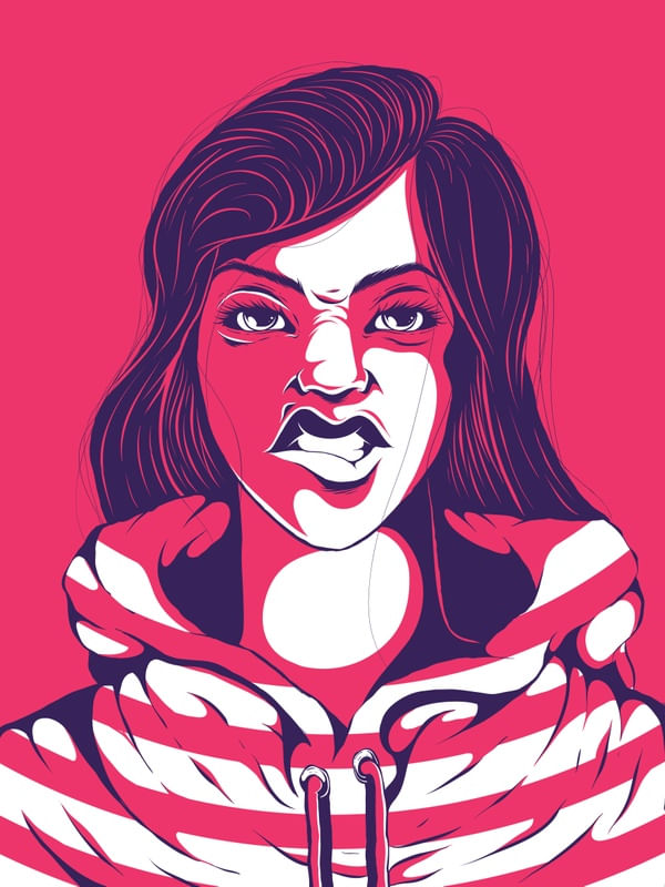 BAD STRIPED GIRL 02