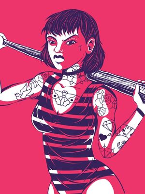 BAD STRIPED GIRL 03