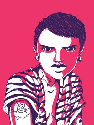 BAD STRIPED GIRL 04