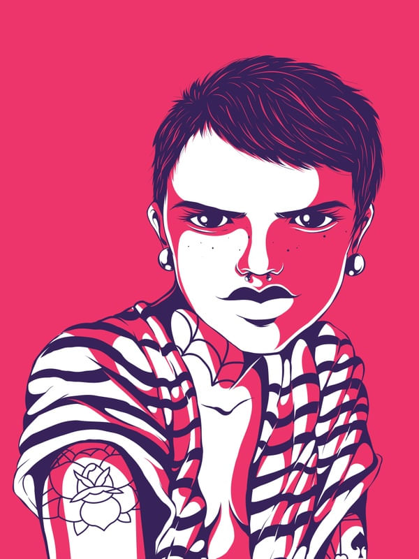 BAD STRIPED GIRL 04