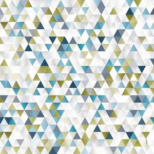 ABSTRACT TRIANGLE GREEN AND GOLD