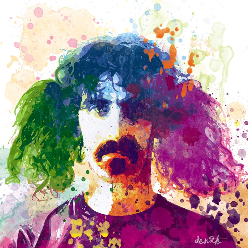 FRANK ZAPPA AQUARELA
