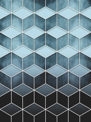 CUBES BLACK AND BLUE