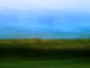 PAISAGEM MÓVEL VERDE E AZUL CLARO