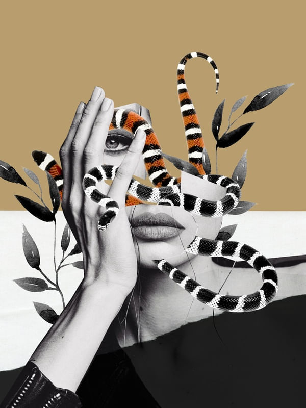 WOMAN AND SNAKES