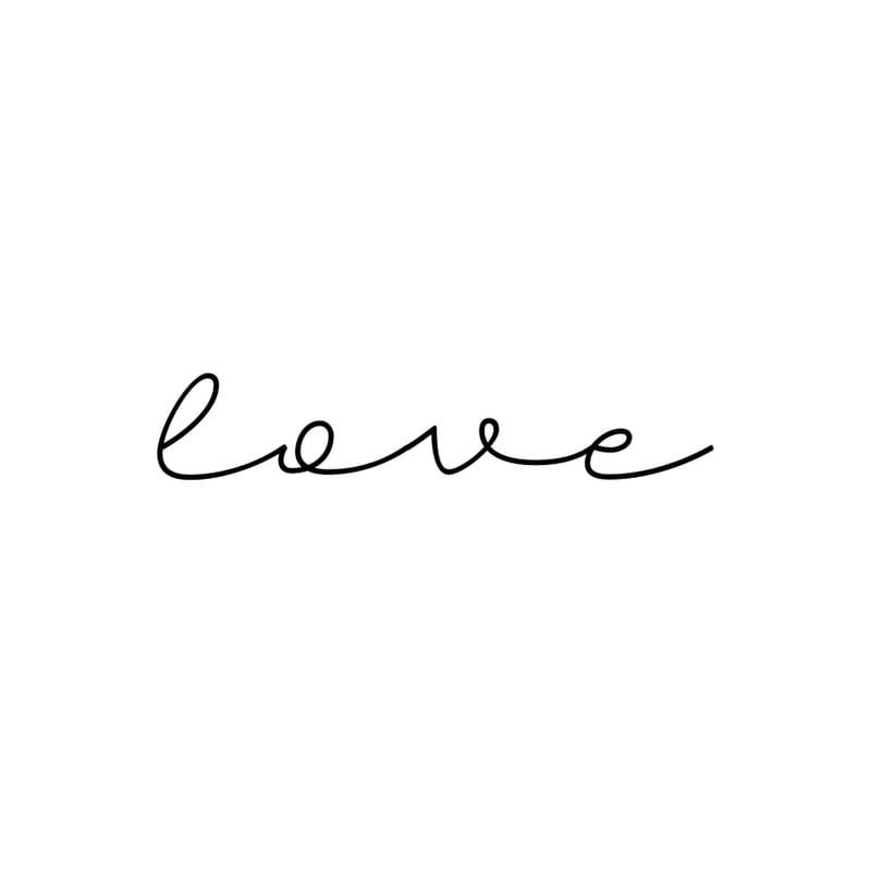LOVE MINIMALISTA