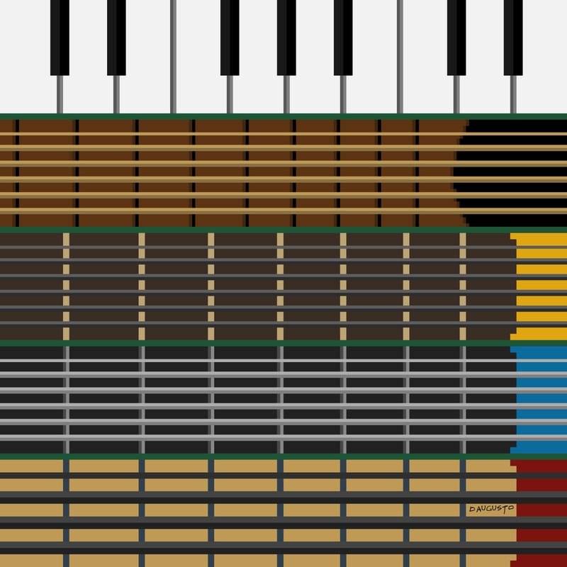 INSTRUMENTOS MUSICAIS - PIXEL ART