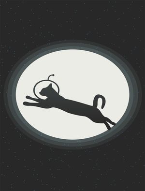 FLY ME TO THE MOON CAT