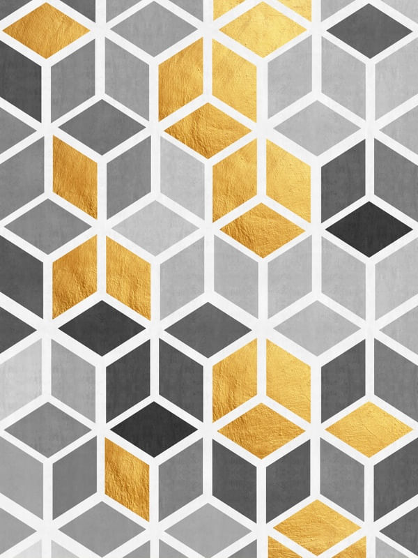 GEOMÉTRICO MINIMALISTA E DOURADO I