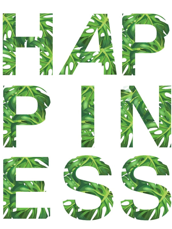 HAPPINESS - TIPOGRAFIA