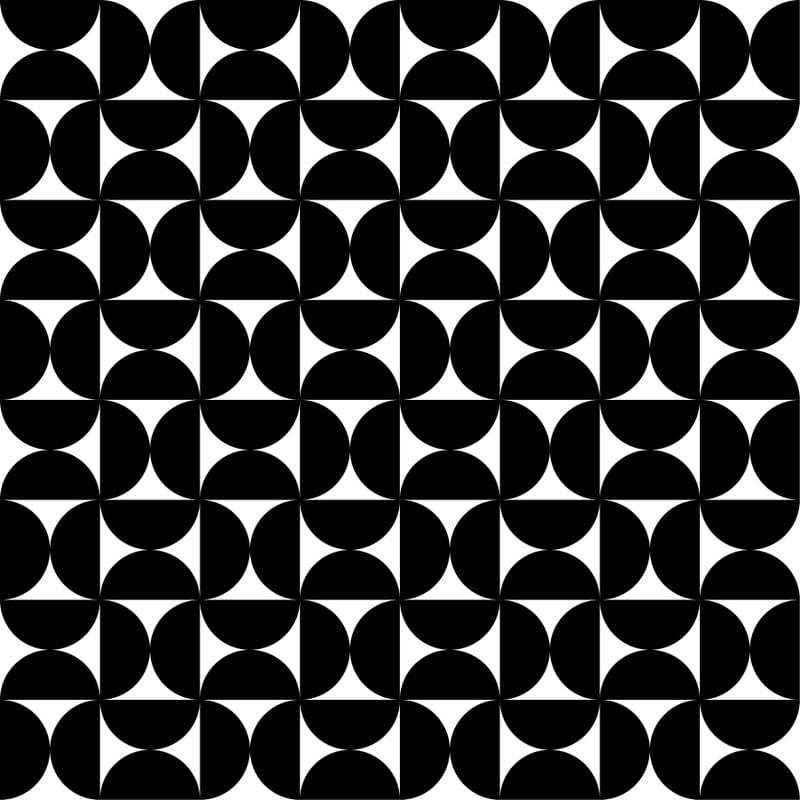 GEOMETRIC BLACK AND WHITE FUN 2