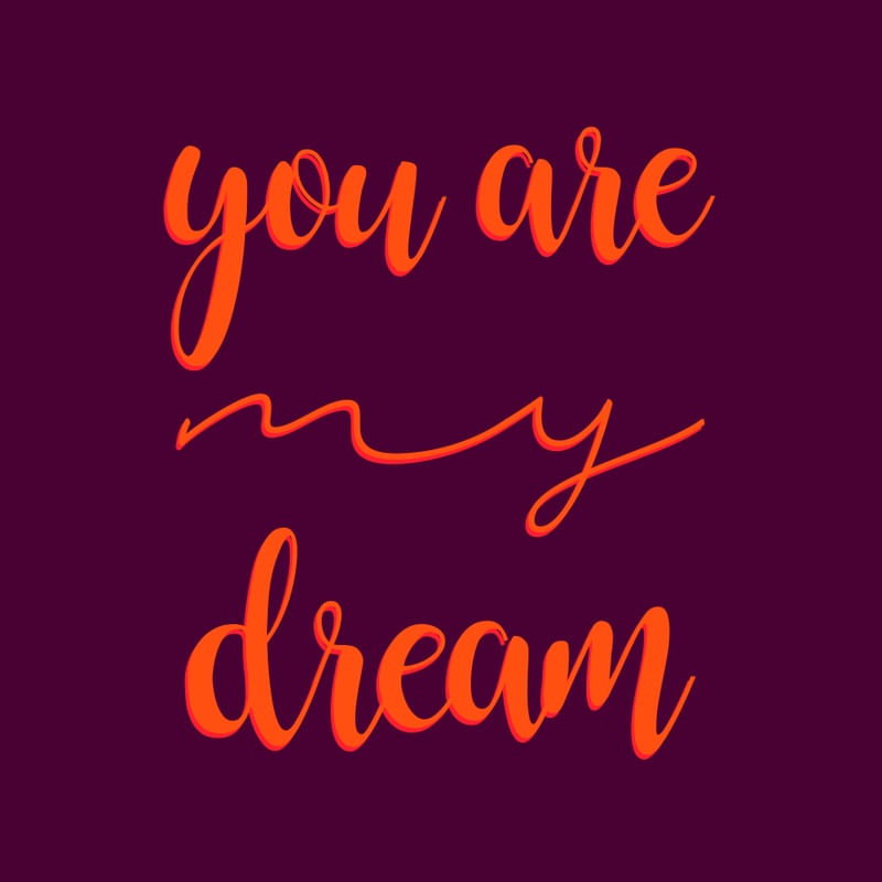 YOU ARE MY DREAM EM ROXO
