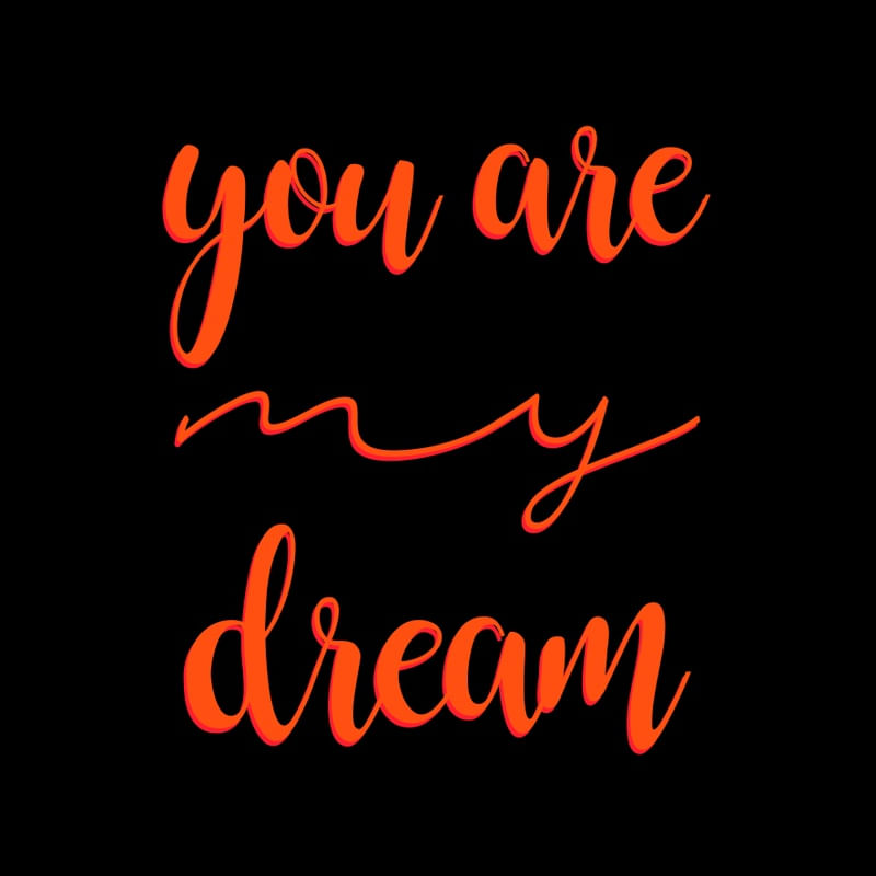 YOU ARE MY DREAM EM PRETO