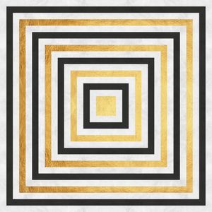 ORTOGONAL PRETO E DOURADO I