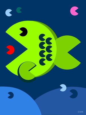 PAC MAN FISH