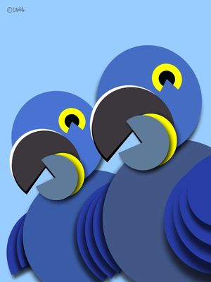 PACMAN ARARA AZUL