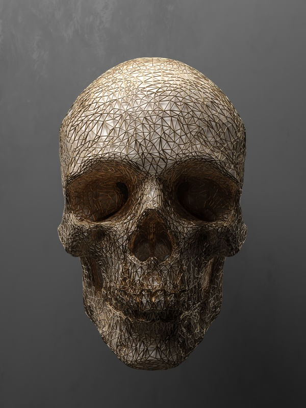 GOLD SKULL TRIANGLES 3