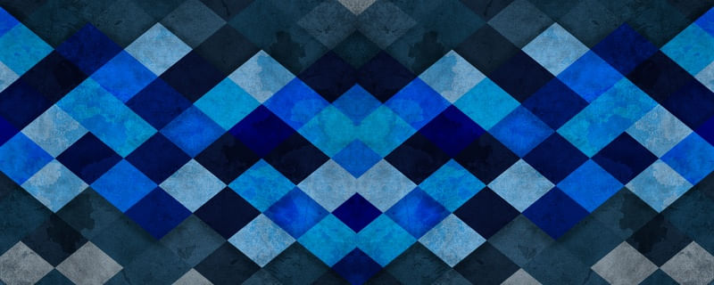 GEOMETRIC BLUE II (H)