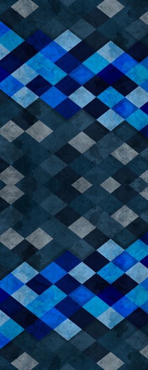 GEOMETRIC BLUE II (V)