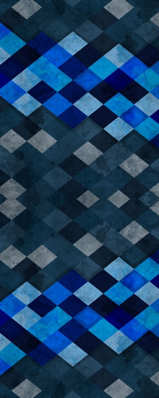 GEOMETRIC BLUE II (V)