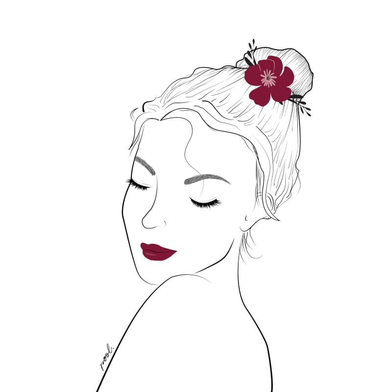 FLOWER IN HER HAIR