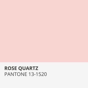 PANTONE ROSE QUARTZ