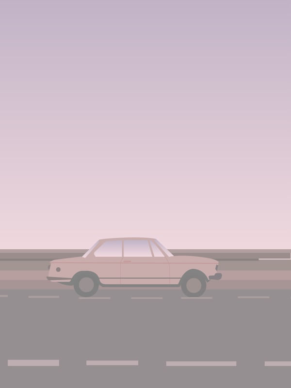 CARRO EM ROSA