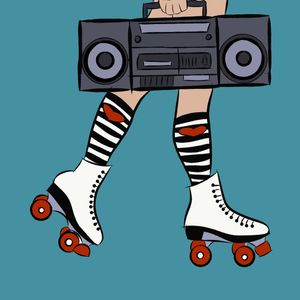 SKATES AND MUSIC