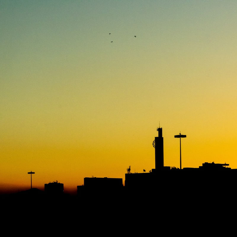 PÔR DO SOL NO FLAMENGO - QUADRADO