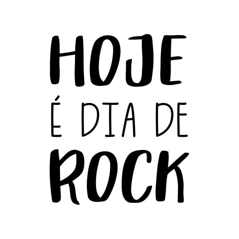 HOJE É DIA DE ROCK P&B