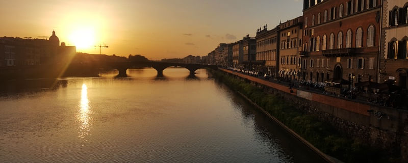 PÔR DO SOL EM FLORENÇA - TOSCANA