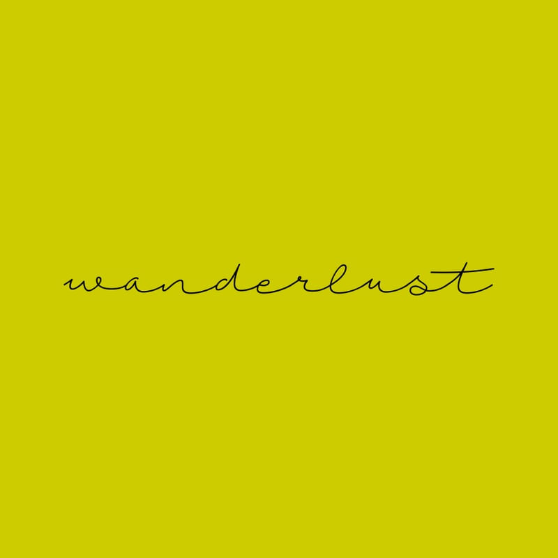 WANDERLUST EM AMARELO