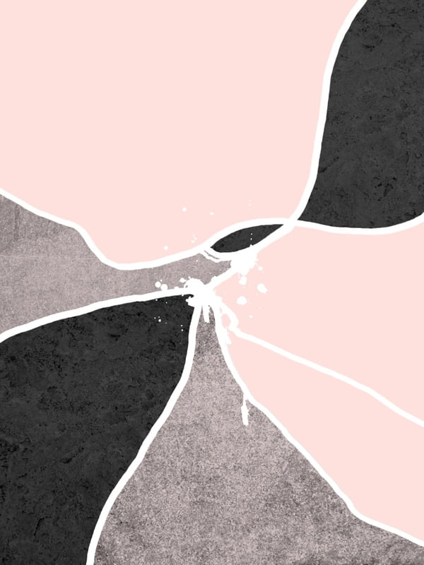 ABSTRATO PEDRAS ROSA I