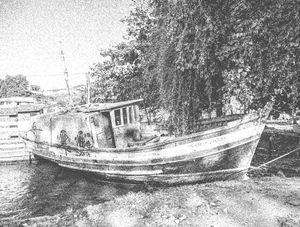 BARCO DE PESCA DESENHADO PB
