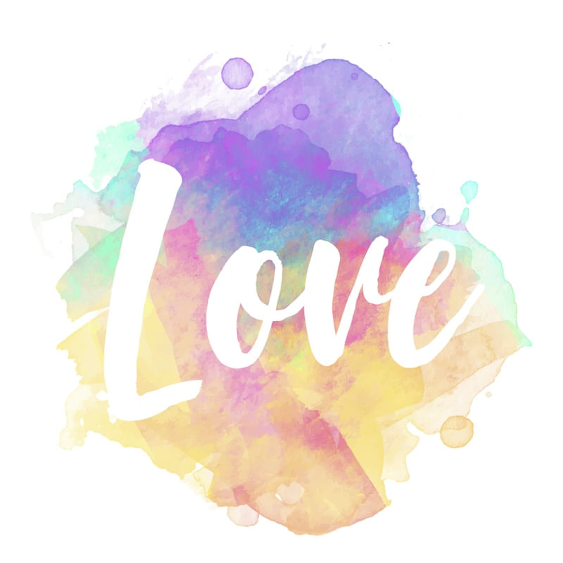 LOVE AQUARELA