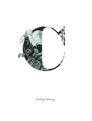 FLOWER ALPHABET C