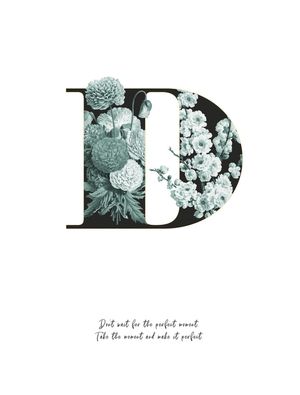 FLOWER ALPHABET D