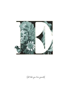 FLOWER ALPHABET E