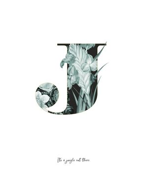 FLOWER ALPHABET J