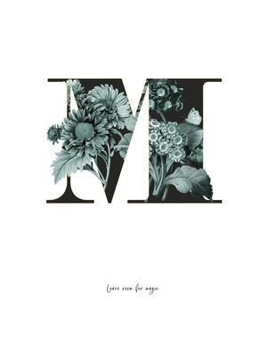 FLOWER ALPHABET M
